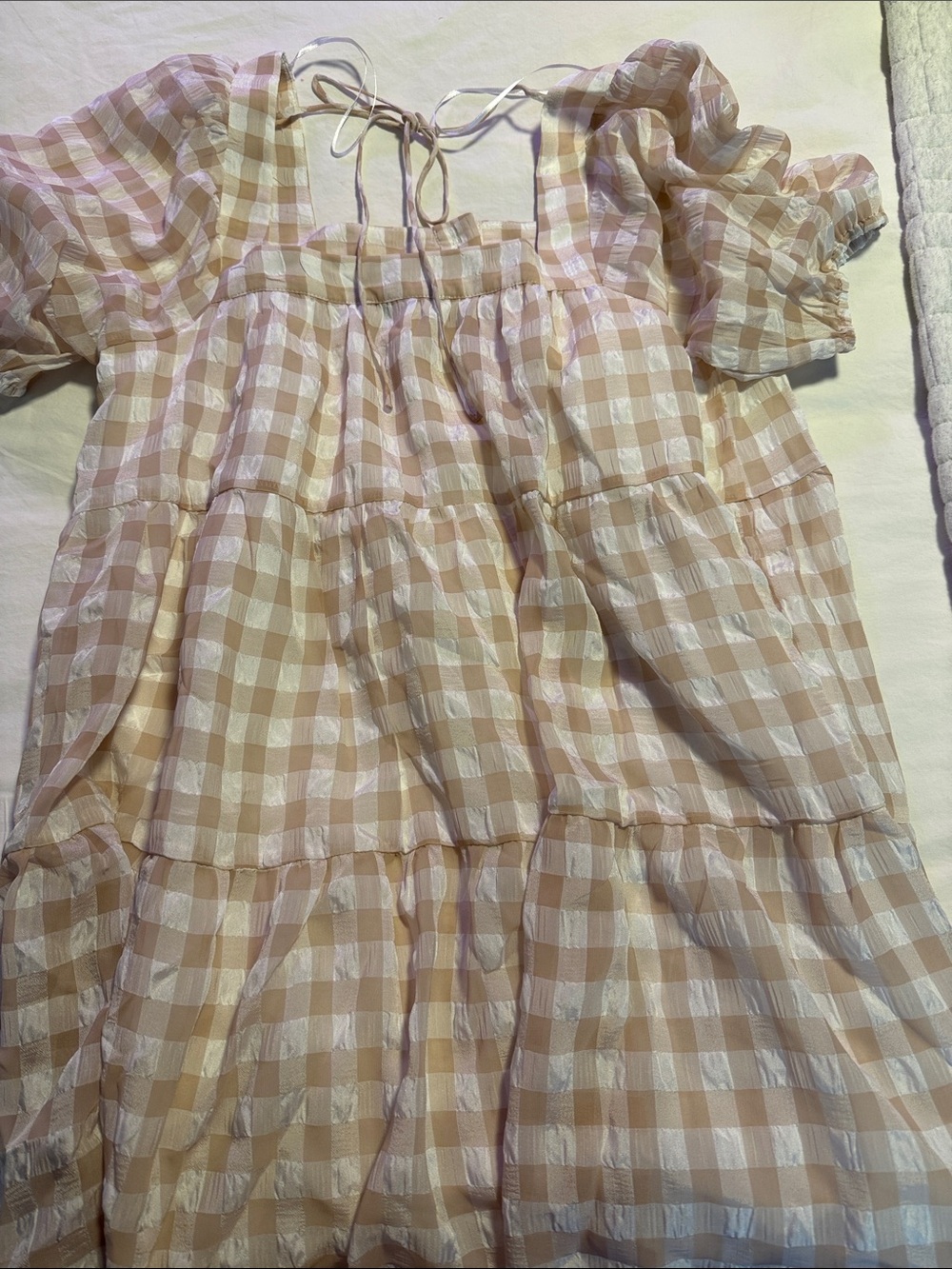En Saison pink & White Gingham Sundress - Picture 7 of 7